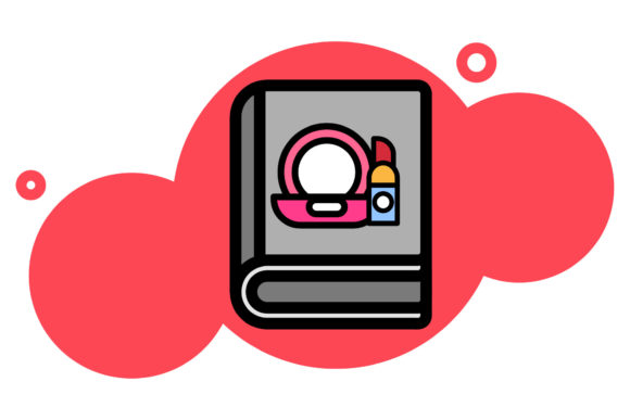 Book Icon Creative Art Make Up Design: A Versatile Freebie for Marketing and Branding