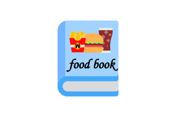Book Icon Food Design Creative Vector: A Versatile Graphics Freebie for Branding and Print