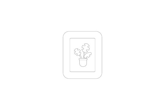 Coloring Page - House Frame Plant: A Practical Graphic Design Asset for Digital Sellers