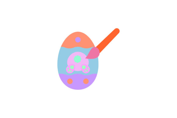 Cute Easter Icon Egg Pictorial: A Festive Graphic Design Asset for Local Businesses