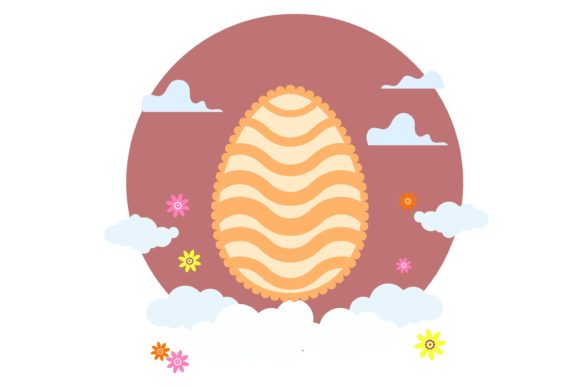Easter Egg Decoration Style Scalloped: A Versatile Graphic for Creative Sellers