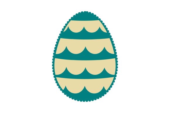Easter Egg Design Jagged Concept: A Fresh Take on Spring Embroidery