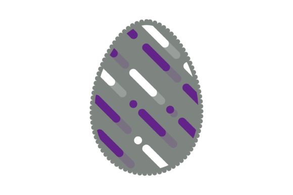 Easter Egg Jagged Design Concept – A Vibrant Graphic Freebie for Creative Projects
