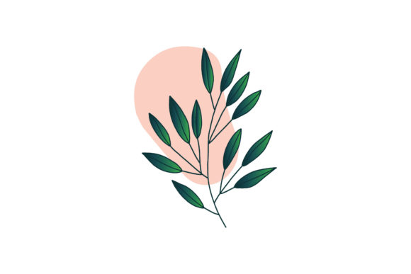 Flower Leaf Pastel Background: A Subtle Embroidery Design for Delicate Projects