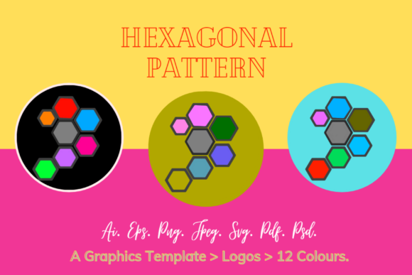 Hexagonal Pattern Graphics Freebie for Real Crafting Projects