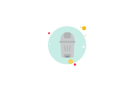 House Icon Bin Circle Blue – A Practical Graphic Design Asset for Digital Sellers