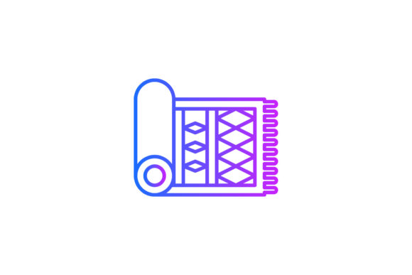 House Icon Carpet Simple Line Gradient – A Versatile Graphic Design Freebie for Crafters