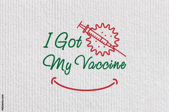 I Got My Vaccine, Covid: A Graphic Design Asset for Crafters