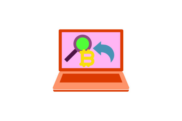Laptop Icon Bitcoin Search: A Modern Graphic Design Asset for Content Creators