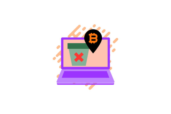 Laptop Icon Bitcoin Trash Green – A Versatile Freebie for Modern Marketing