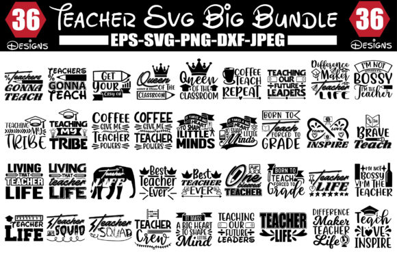 Teacher SVG Big Bundle: A Powerful Graphics Tool for Crafts and Creative Brands