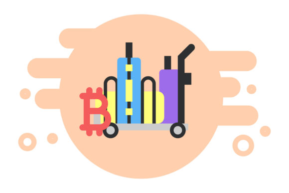 Travel Icon Art Trolley Suitcase Design – A Versatile Graphics Freebie for Crafters