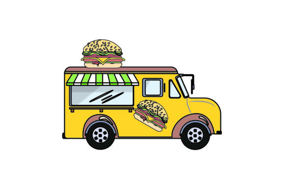 Travel Icon Food Car Design Creative Art: A Versatile Graphics Freebie for Branding